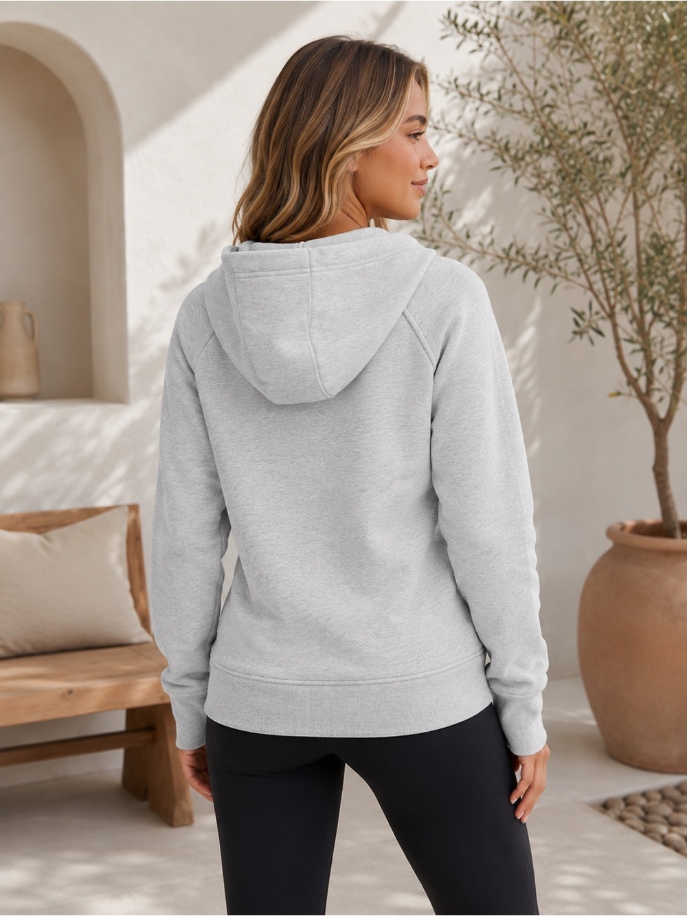 NEW Full Zip Up Fleece Hoodie Sweatshirt Size M - Picture 2 of 10